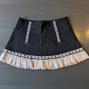 Vintage Tripp NYC Maid Mini Skirt XS 90s Y2K